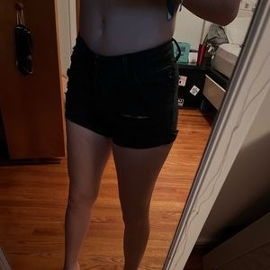 ripped jean shorts